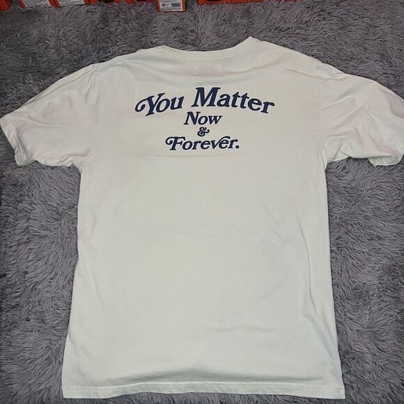 You Matter Adult Shirt Large Green Blue Demetrius Harmon Cut Sew Collection Mens - Picture 3 of 8